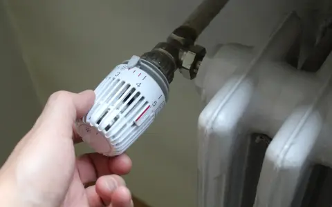 Regolazione della temperatura del termosifone. Le valvole termostatiche controllano il flusso d'acqua per mantenere la temperatura desiderata.