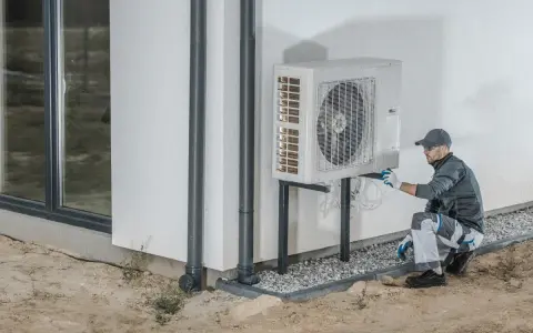 Installazione pompa di calore per 150 mq: tecnico verifica unità esterna. Costo e efficienza energetica.