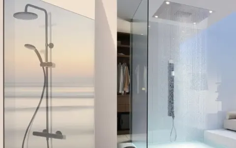 Doccia a soffitto: lusso e praticità. Confronto soffione doccia a soffitto pro e contro per un bagno moderno.