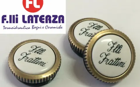 Ricambi per rubinetteria Fratelli Frattini, con logo F.lli Laterza.