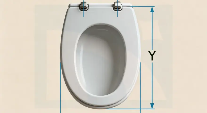Misure tavoletta WC: X, Y e Z indicano le dimensioni tazza wc per un acquisto sicuro.