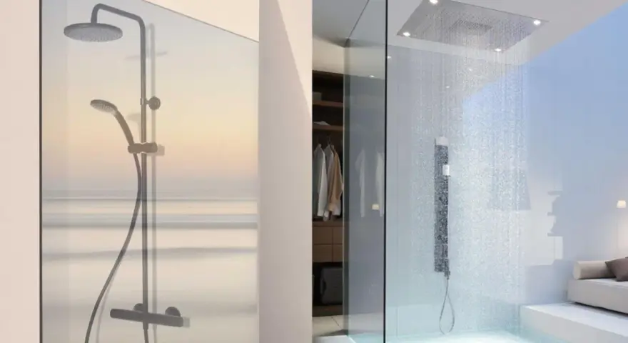 Doccia a soffitto: lusso e praticità. Confronto soffione doccia a soffitto pro e contro per un bagno moderno.